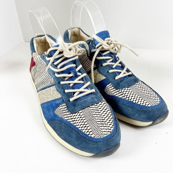 2/$30 Antonio Melani Leather Sneakers 7.5M - Picture 4 of 7